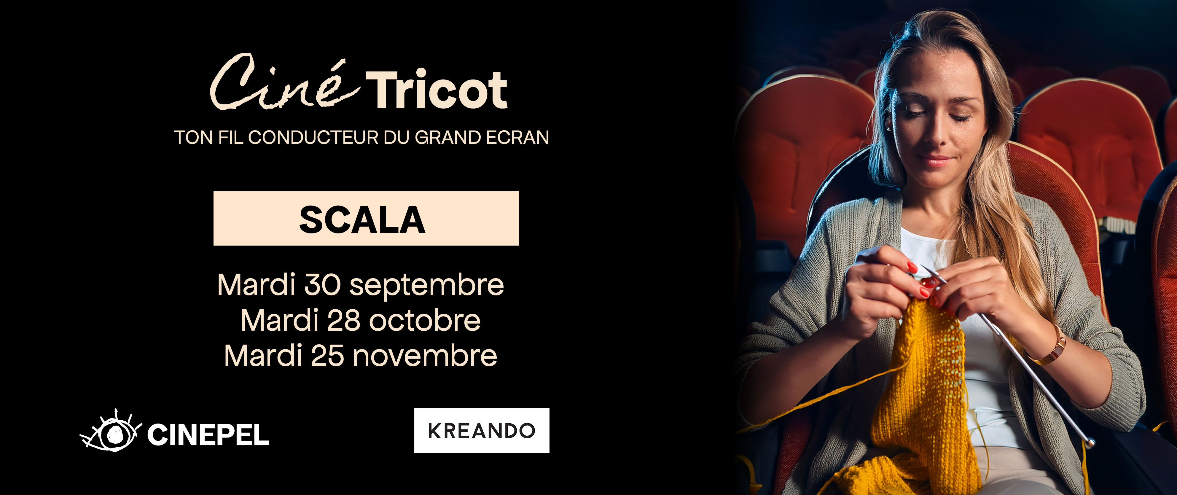 Banner CinéTricot CINEPEL CDF