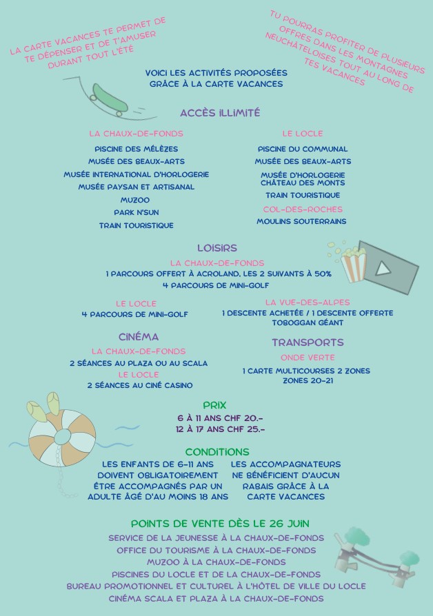 Carte Vacances CDF 2023 Verso