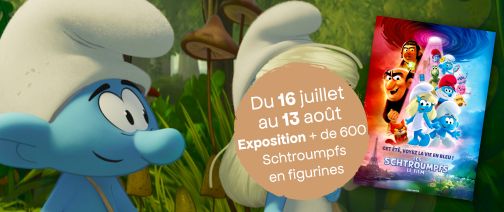 Banner Schtroumpfs expo